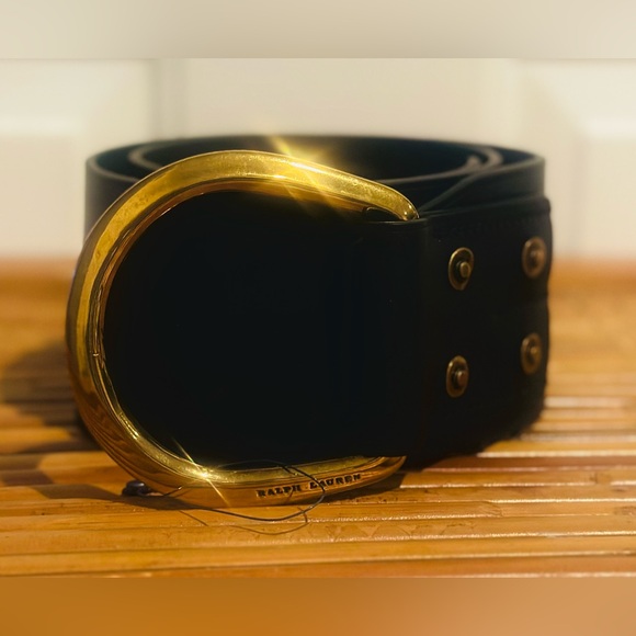 Ralph Lauren Collection Women’s Small Horseshoe-Ring Italian Leather Belt main image 8